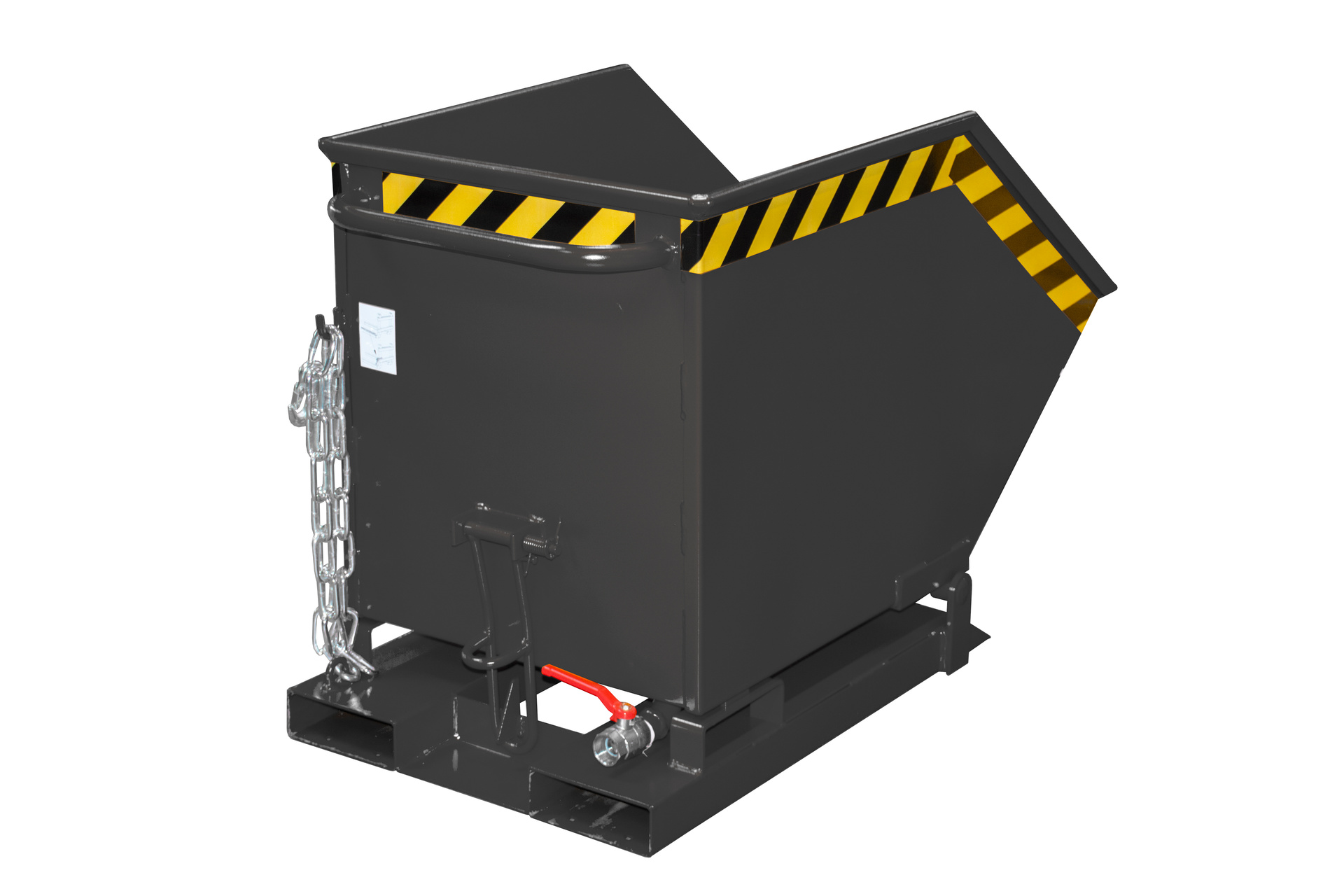 Späne-Kippmulde Typ SKK RAL 7021 Schwarzgrau